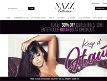 Tablet Screenshot of nazzcollection.com